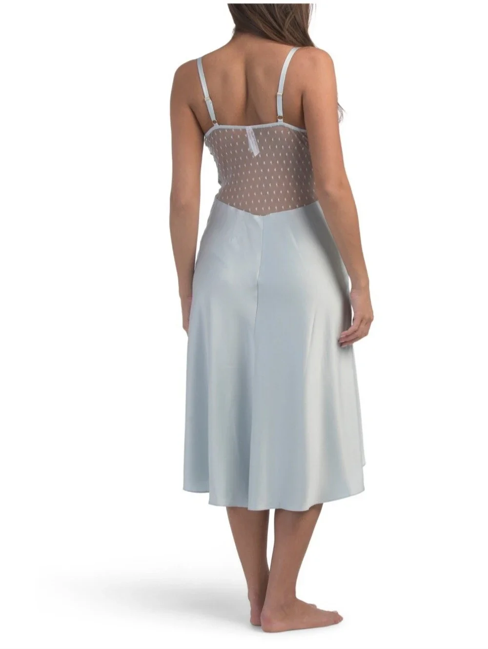 NEW Flora Nikrooz Showstopper Long Chemise Ice Flow Medium